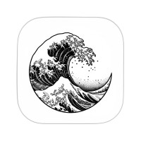 New Horizons logo — cresting ocean waves